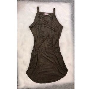 Mini olive dress